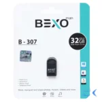 فلش مموری BEXO USB2.0 مدل B-307 ظرفیت 32GB - مشکی (گارانتی داده پردازی آواتک)