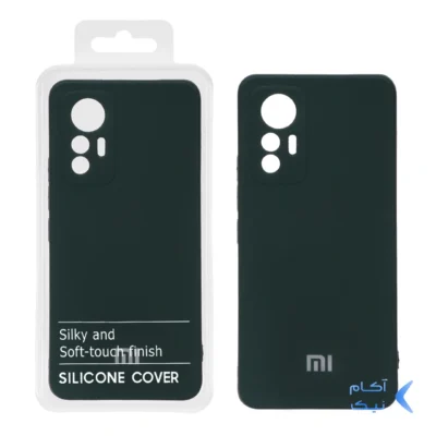 قاب نیو سیلیکون محافظ لنزدار RFF مدل Xiaomi 12 Lite -سبز تیره (پک دار)