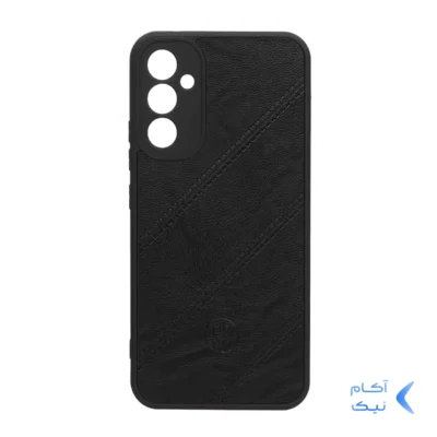 قاب طرح چرم مورب Samsung Galaxy A34 - مشکی
