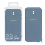 قاب نیو سیلیکون محافظ لنزدار RFF مدل Samsung Galaxy J7 Pro - آبی فیلی (پک دار)