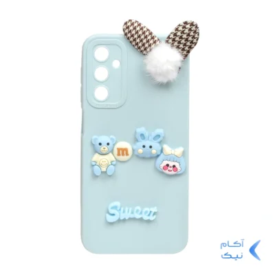 قاب برجسته عروسکی پشمی Sweet مدل Samsung Galaxy A24 - آبی