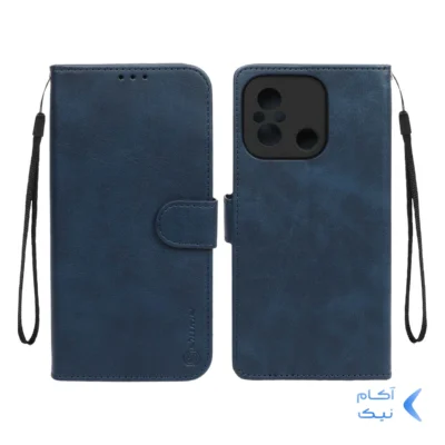 کیف موبایل مگنتی Nillkin مدل Xiaomi Redmi 12C / Redmi 11A / Poco C55 - سرمه ای
