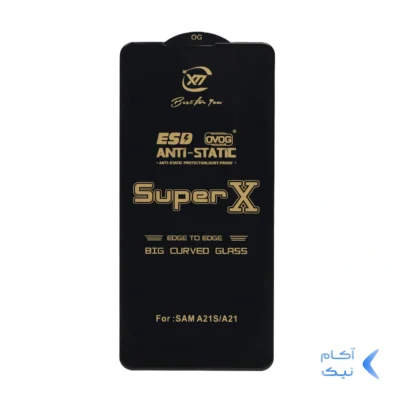 محافظ صفحه نمایش آنتی استاتیک Full Cover Super X مدل Samsung A21S / F52 / Xiaomi Poco X3 GT / Poco F4 GT / Redmi Note 10 Pro 5G