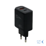 شارژر دیواری سوپر فست و PD دو پورت Miller مدل M-72 38W به همراه کابل شارژ Type-C - مشکی (گارانتی پارتیان پایا)