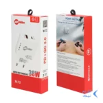 شارژر دیواری سوپر فست و PD دو پورت Miller مدل M-72 38W به همراه کابل شارژ Type-C - سفید (گارانتی پارتیان پایا)