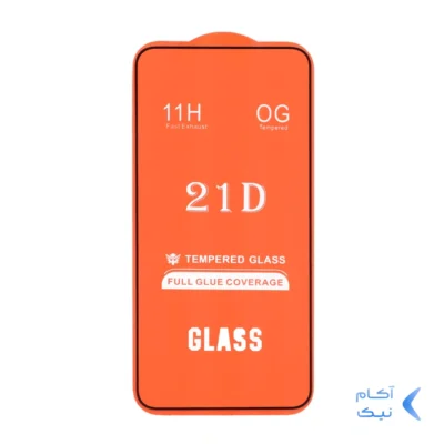 محافظ صفحه نمایش شیشه ای Samsung Galaxy S23 FE / A54 / Honor 400 - Full Cover 21D