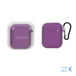 کاور ایرپاد سیلیکونی اورجینال Apple Airpods 1 / 2 - ارغوانی کد 3