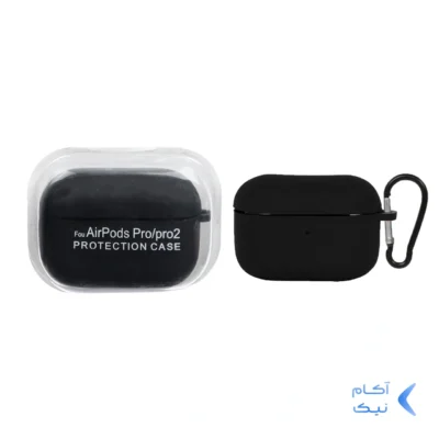 کاور ایرپاد سیلیکونی اورجینال Apple Airpods Pro 2 - مشکی کد 3