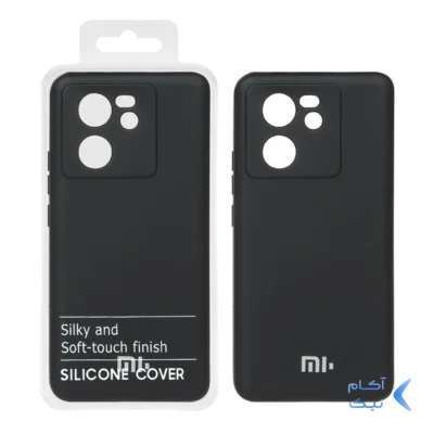 قاب نیو سیلیکون محافظ لنزدار RFF مدل Xiaomi Mi 13t / 13t Pro - مشکی (پک دار)