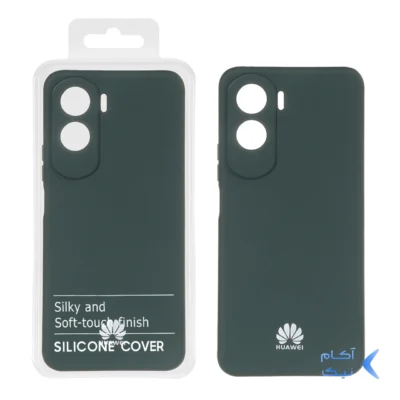 قاب نیو سیلیکون محافظ لنزدار RFF مدل Honor 90 Lite - سبز تیره (پک دار)