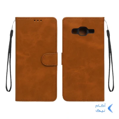 کیف موبایل مگنتی Samsung Galaxy J5 (2015) / J500 - عسلی