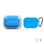 کاور ایرپاد سیلیکونی اورجینال Apple Airpods Pro 2 - آبی کد 4
