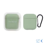 کاور ایرپاد سیلیکونی اورجینال Apple Airpods 1 / 2 - سبز روشن