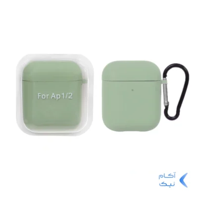 کاور ایرپاد سیلیکونی اورجینال Apple Airpods 1 / 2 - سبز روشن