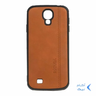 قاب طرح چرم RYOURK مدل Samsung Galaxy S4 - عسلی