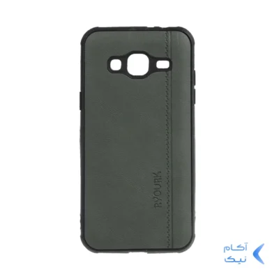 قاب طرح چرم RYOURK مدل Samsung Galaxy J3 (2016) / J310 - خاکستری