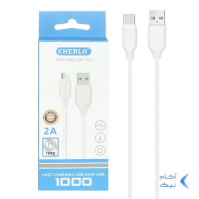 کابل شارژ CHERLO Type-C مدل CH-TC01 - سفید - SMO