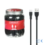 کابل شارژ 1.1 متری فست اندروید CHERLO - مشکی (بسته 40 عددی) - SMO