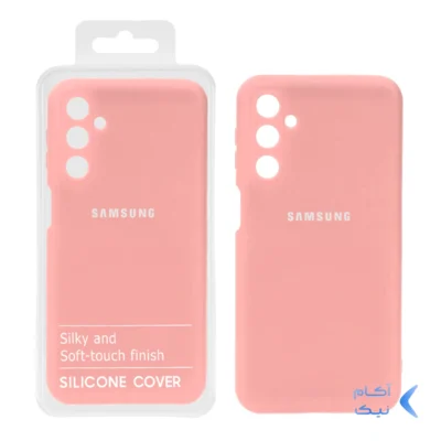 قاب نیو سیلیکون محافظ لنزدار RFF مدل Samsung M34 - صورتی کرم (پک دار)