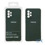 قاب نیو سیلیکون محافظ لنزدار RFF مدل Samsung A72 - سبز تیره (پک دار)