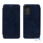 کیف چرمی موبایل مغناطیسی Samsung Galaxy M52 - سرمه ای