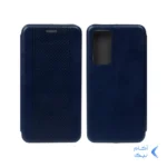 کیف چرمی موبایل مغناطیسی حصیری Xiaomi Mi 12 / Mi 12X - سرمه ای کد 1