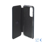 کیف چرمی موبایل مغناطیسی حصیری Xiaomi Mi 12 / Mi 12X - سرمه ای کد 1