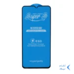 محافظ صفحه نمایش شیشه ای آنتی استاتیک مات Full Cover Super S-OG مدل Samsung A14 / M14 / F14 / A22 5G - مشکی (بدون پک)