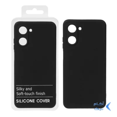 قاب نیو سیلیکون محافظ لنزدار RFF مدل Realme 10 - مشکی (پک دار)