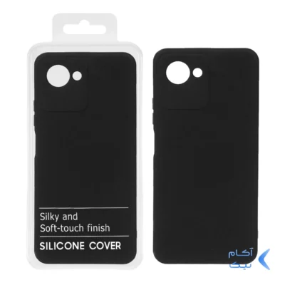 قاب نیو سیلیکون محافظ لنزدار RFF مدل Realme C30s / C30 - مشکی (پک دار)
