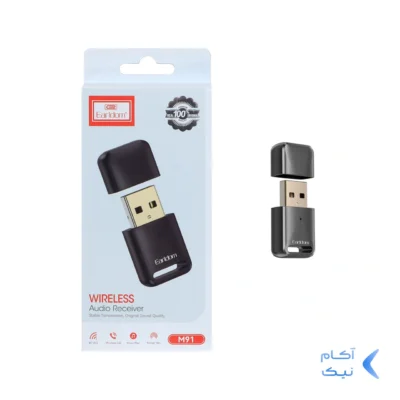 دانگل بلوتوث صدا Earldom مدل ET-M91 - مشکی (دارای میکروفن و قابلیت مکالمه)