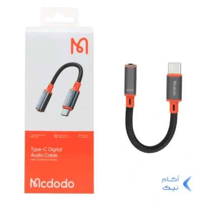 تبدیل Type-C به جک 3.5 میلی متری Mcdodo مدل CA-7561 - مشکی (گارانتی متین)