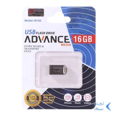 فلش مموری Advance USB2.0 مدل M106 ظرفیت 16GB - مشکی