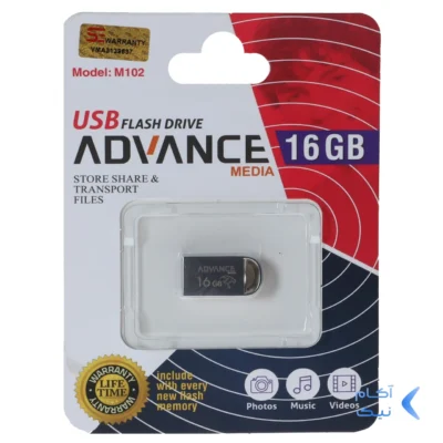 فلش مموری Advance USB2.0 مدل M102 ظرفیت 16GB - نقره ای