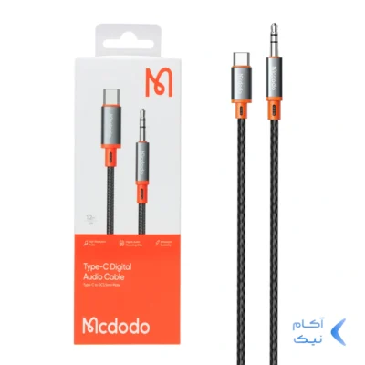 تبدیل Mcdodo Type-C TO AUX مدل CA-0820 - مشکی (گارانتی متین)