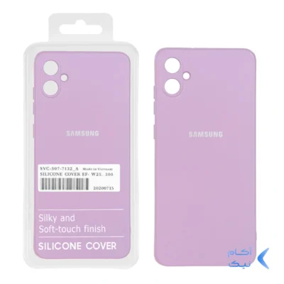 قاب نیو سیلیکون محافظ لنزدار RFF مدل Samsung Galaxy A05 / M05 / F05 - یاسی (پک دار)