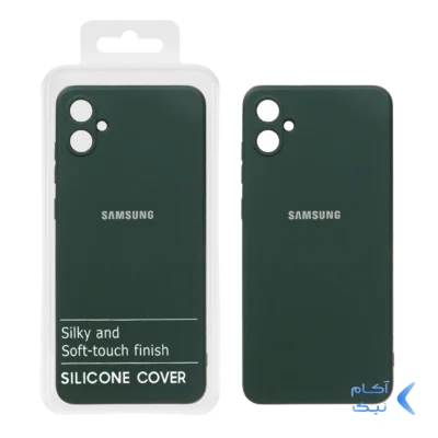 قاب نیو سیلیکون محافظ لنزدار RFF مدل Samsung Galaxy A05 / M05 / F05 - سبز تیره (پک دار)