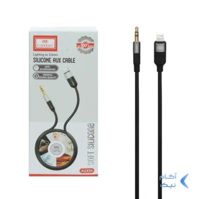 کابل تبدیل Earldom AUX TO Lightning مدل AUX54 - مشکی
