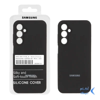 قاب سیلیکونی پاک کنی اورجینال درجه یک Samsung Galaxy A25 5G - مشکی (پک دار)