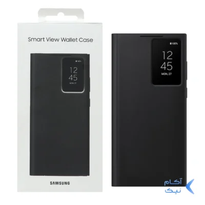 کیف هوشمند اورجینال سامسونگ Smart View Wallet Case مدل Samsung Galaxy S23 Ultra - مشکی (پک دار)