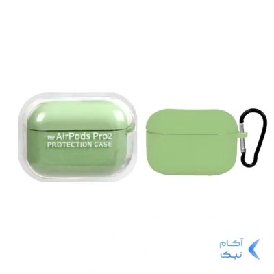 کاور ایرپاد سیلیکونی اورجینال Apple Airpods Pro 2 - سبز روشن کد 4