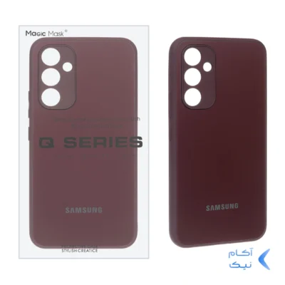 قاب اورجینال PVD ضدخش Magic Mask مدل Samsung Galaxy S23 FE - زرشکی (پک دار)